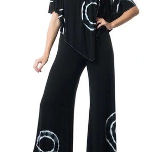 ~NEW~ Kokomo Unlimited Original 3 Way Jumpsuit Romper - Blk (Tie Dye)